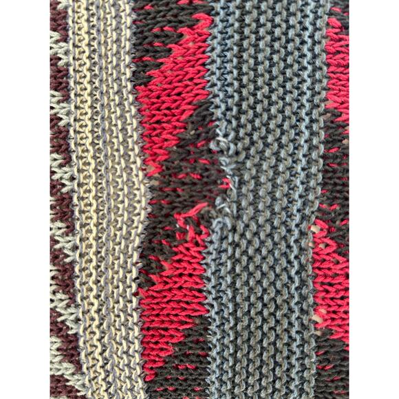 Women's Peruvian Connection Patterned Striped Boho Muticolor Tunic Sweater sz L - Picture 9 of 10